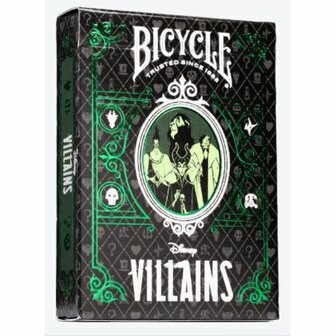 Playing Cards: Disney Villains Green (Bicycle)