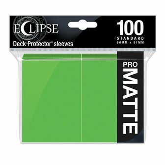 Ultra Pro Eclipse PRO-Matte Sleeves: Standaard Lime Green (66x91mm) - 100 stuks