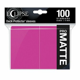 Ultra Pro Eclipse PRO-Matte Sleeves: Standaard Hot Pink (66x91mm) - 100 stuks