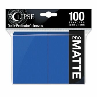 Ultra Pro Eclipse PRO-Matte Sleeves: Standaard Pacific Blue (66x91mm) - 100 stuks