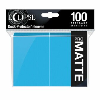 Ultra Pro Eclipse PRO-Matte Sleeves: Standaard Sky Blue (66x91mm) - 100 stuks