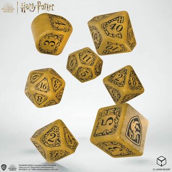 Hufflepuff Modern Dice Set (Yellow)