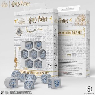Ravenclaw Modern Dice Set (White)