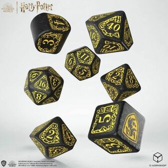 Hufflepuff Modern Dice Set (Black)