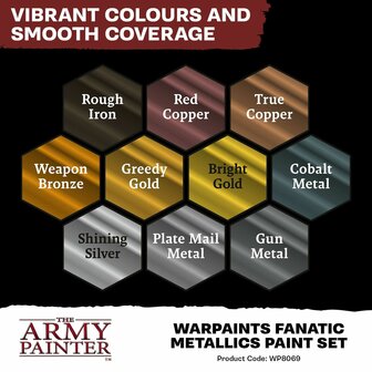 Warpaints Fanatic: Metallics Set (The Army Painter)
