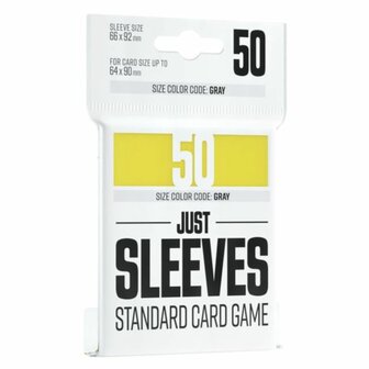 Standard Card Game Sleeves Yellow (66x91mm) 50 stuks - Just Sleeves