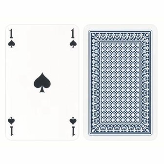 Speelkaarten Fournier - Dubbele Kop - Franse Speelzijde (1-R-D-V) - Blauwe Achterzijde