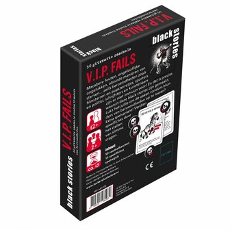 Black Stories &ndash; V.I.P. Fails | Raadselspel​ (NL)