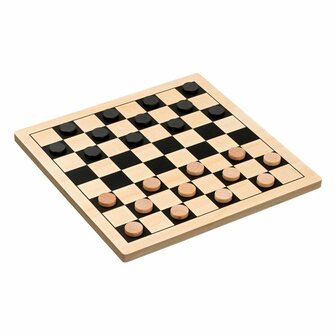 Damspel &ndash; Houten Bordspel 26 cm &ndash; Philos