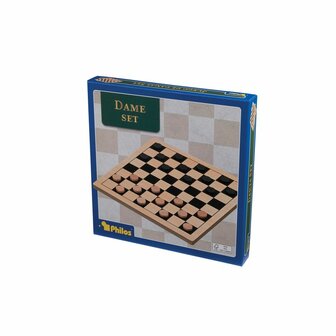Damspel &ndash; Houten Bordspel 26 cm &ndash; Philos