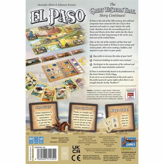 Great Western Trail: El Paso &ndash; Strategisch Bordspel van Lookout Games​