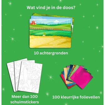 Foil Fun De Dierenwereld (4+) &ndash; Creatieve Knutselset van Megableu