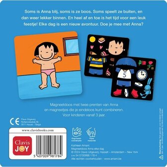 Anna &ndash; Elke dag magneetdoos van Clavis &ndash; Educatief speelgoed voor kinderen vanaf 3 jaar