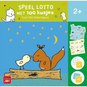 Speel Lotto &ndash; 100 kusjes voor het slapengaan van Clavis &ndash; Lottospel voor kinderen vanaf 2 jaar