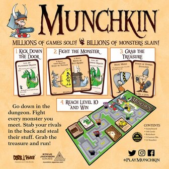 Munchkin Deluxe humoristisch fantasie kaartspel  van Steve Jackson Games