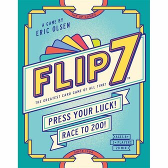 Flip 7 Compact (Tuck Box) &ndash; push-your-luck kaartspel van USAopoly