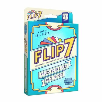 Flip 7 Compact (Tuck Box) &ndash; push-your-luck kaartspel van USAopoly