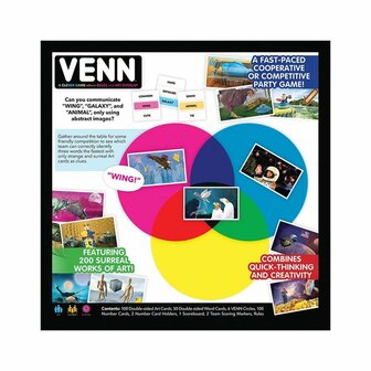 Venn &ndash; partyspel van USAopoly | creatief &amp; grappig associatiespel