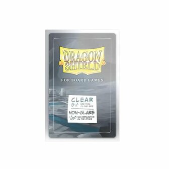 Dragon Shield Board Game Sleeves 59 &times; 92 mm &ndash; Clear/Non‑Glare (100 st.)