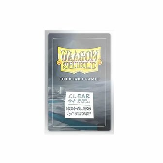 Dragon Shield Board Game Sleeves 57&times;89 mm &ndash; Clear/Non‑Glare (100 st.)