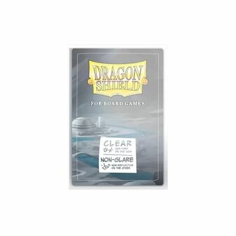 Dragon Shield Board Game Sleeves Oversize 80&times;120 mm &ndash; Clear/Non‑Glare (100 st.)