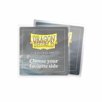 Dragon Shield Board Game Sleeves 70&times;70 mm Square &ndash; Clear/Non‑Glare (100 st.)
