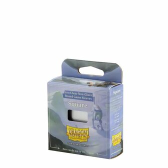 Dragon Shield Board Game Sleeves 70&times;70 mm Square &ndash; Clear/Non‑Glare (100 st.)