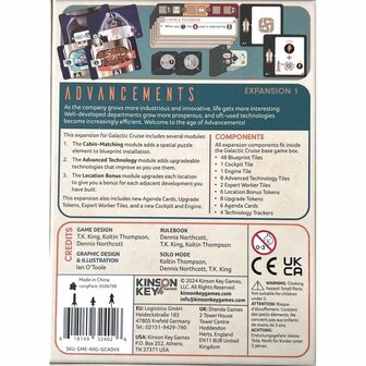 Galactic Cruise &ndash; Advancements Expansion 1 &ndash; Kinson Key Games