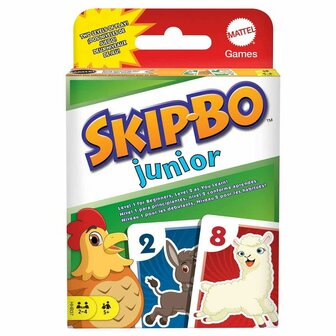 Skip‑Bo Junior &ndash; Kindvriendelijk kaartspel van Mattel