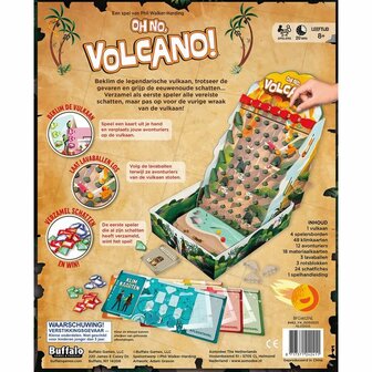 Oh No, Volcano &ndash; Avontuurlijk bordspel van Buffalo Games