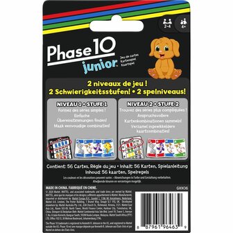Phase 10 Junior &ndash; Kindvriendelijk kaartspel van Mattel