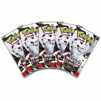 Pok&eacute;mon Scarlet &amp; Violet &ndash; White Flare Binder Collection &ndash; Verzamelmap map met 5 boosters