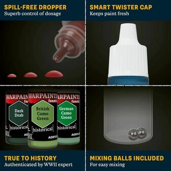 WWII American Warpaints &ndash; Set met 20 kleuren voor authentieke Amerikaanse WOII modelbouw - The Army Painter