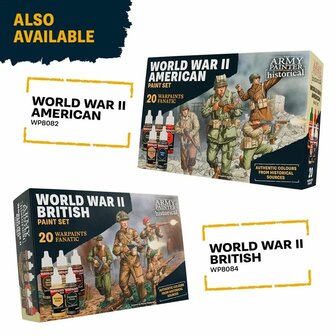 WWII German Warpaints &ndash; 20 kleuren set voor authentieke Duitse WOII‑miniaturen (18 ml) - The Army Painter