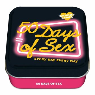 Naughty Games &ndash; 50 Days of Sex &ndash; Erotisch kaartspel voor koppels - 50 sex standjes