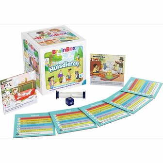 BrainBox Huisdieren &ndash; Educatief spel - Observatie en geheugenquiz over huisdieren (Bezzerwizzer)