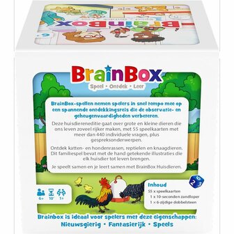 BrainBox Huisdieren &ndash; Educatief spel - Observatie en geheugenquiz over huisdieren (Bezzerwizzer)