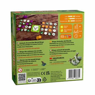 Dieren van de wereld Bingo (8+)