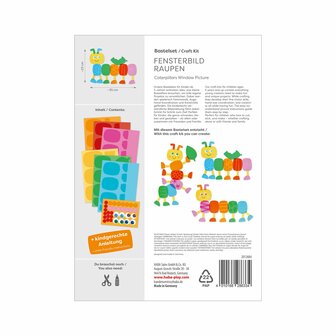 Knutselset &ndash; Raamdecoratie Rupsen