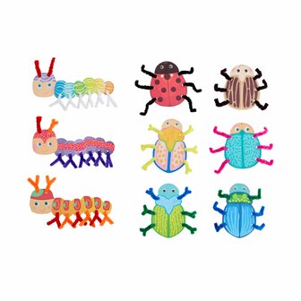 Knutselset - Eerste rijgen: Kevers en rupsen (3+)