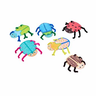 Knutselset - Eerste rijgen: Kevers en rupsen (3+)