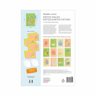 Knutselset - Eerste kleuren Krabbelkaarten Pasen (3+)
