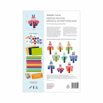 Knutselset - Eerste vouwen: Kevers en Vlinders (3+)
