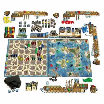 Nassau &ndash; City Collection 7 | Queen Games bordspel &ndash; Piratenavontuur van Stefan Feld
