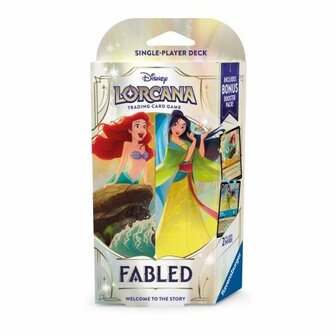 Disney Lorcana TCG &ndash; Fabled Starter Deck Ariel &amp; Mulan | Ravensburger (Engelse versie)
