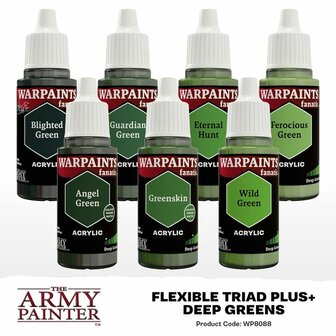 Warpaints Fanatic Deep Greens Flexible Triad PLUS+ | The Army Painter verfset