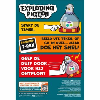Exploding Pigeon &ndash; Exploding Kittens | Razendsnel Partyspel
