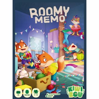 Roomy Memo &ndash; Kiwizou Kinderspel (4+) | Samen de kamer opruimen voor de ouder thuiskomt