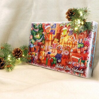 Advent Dice Calendar 2025 - Q-Workshop - Unieke Dobbelstenen voor de Feestdagen