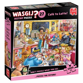 Wasgij &ndash; Destiny 27 &ndash; Caf&eacute; to Latte! (1000) &ndash; Legpuzzel &ndash; Jumbo
